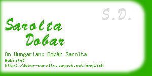 sarolta dobar business card