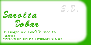 sarolta dobar business card